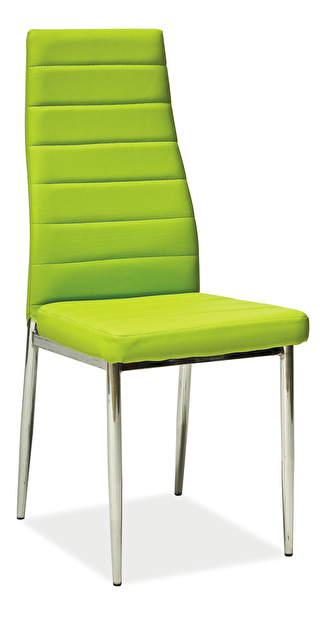 Jídelní židle H-261 (ekokůže zelená)