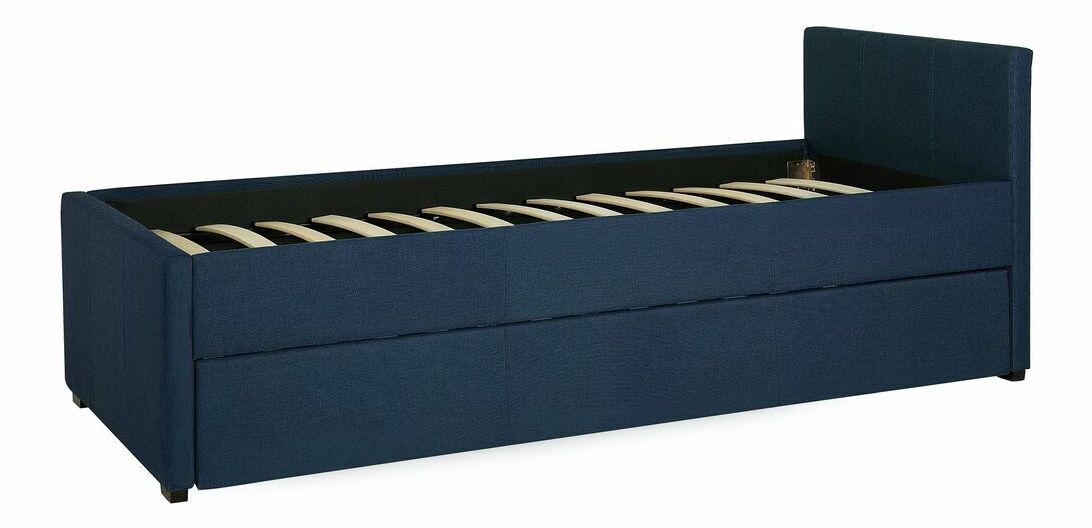 Rozkládací postel 80 cm MERMAID (s roštem) (modrá)