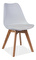Jídelní židle Aste (bílá + dub)