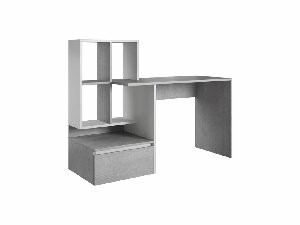 Pc stolek Paca 2 (beton + bílá matná)
