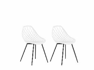 Set 2 ks. jídelních židlí CANOR (bílá)