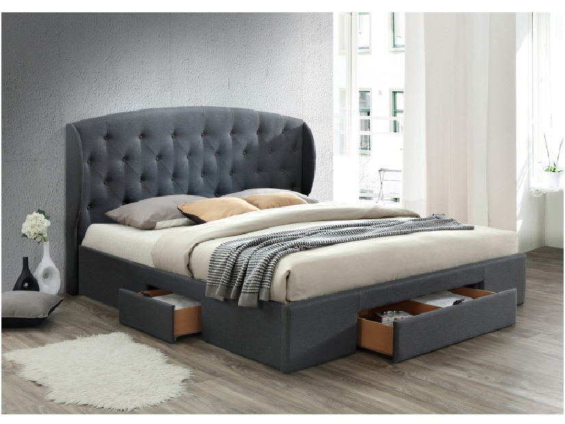 Manželská postel 160 cm Olina (s roštem a úl. prostorem) *výprodej