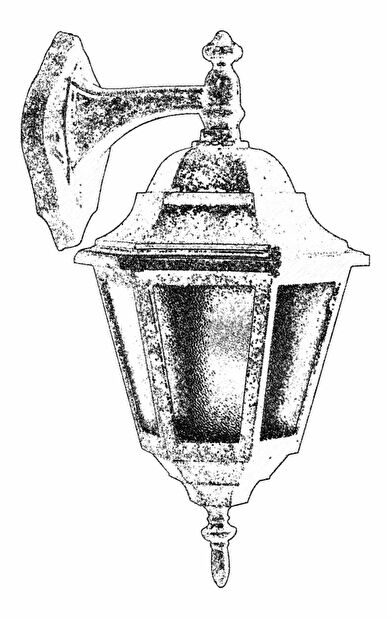 Venkovní nástěnné svítidlo Borys (hnědá)