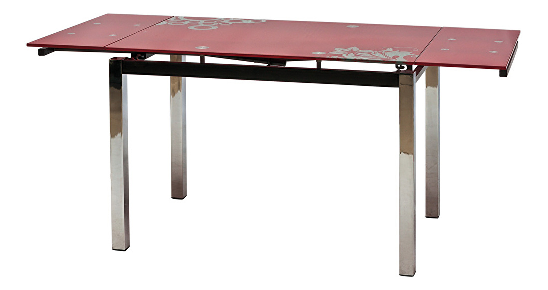 Jídelní stůl Alamak (červená) (pro 4 až 6 osob)