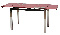 Jídelní stůl Alamak (červená) (pro 4 až 6 osob)