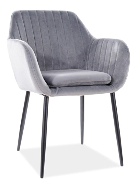 Jídelní židle Wade (šedá + černá)