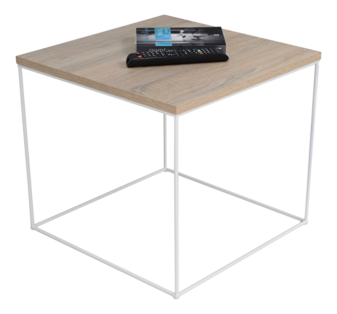 Konferenční stolek Elinas (bílá + dub sonoma)