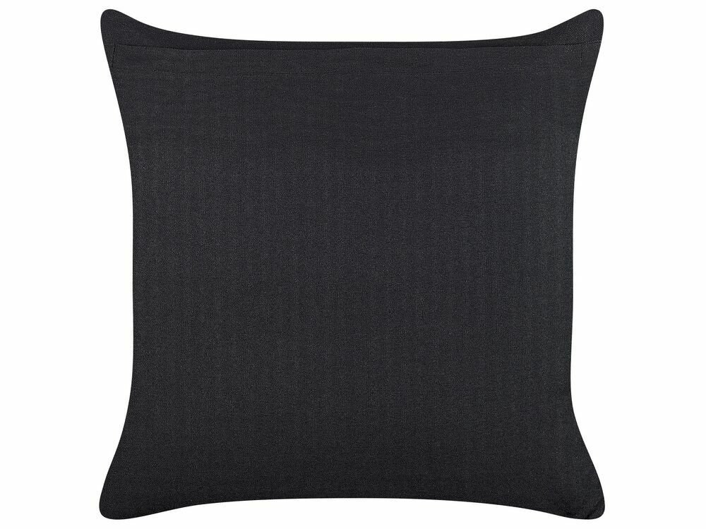 Sada 2 ozdobných polštářů 45 x 45 cm Ricin (černá)