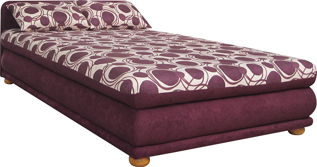 Jednolůžková postel 120 cm BRW MACRO FKFBK fialová