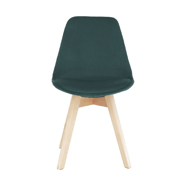 Jídelní židle Blanche (emerald + buk)