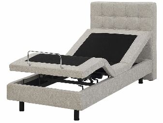 Jednolůžková postel 90 cm DUCHE (béžová)