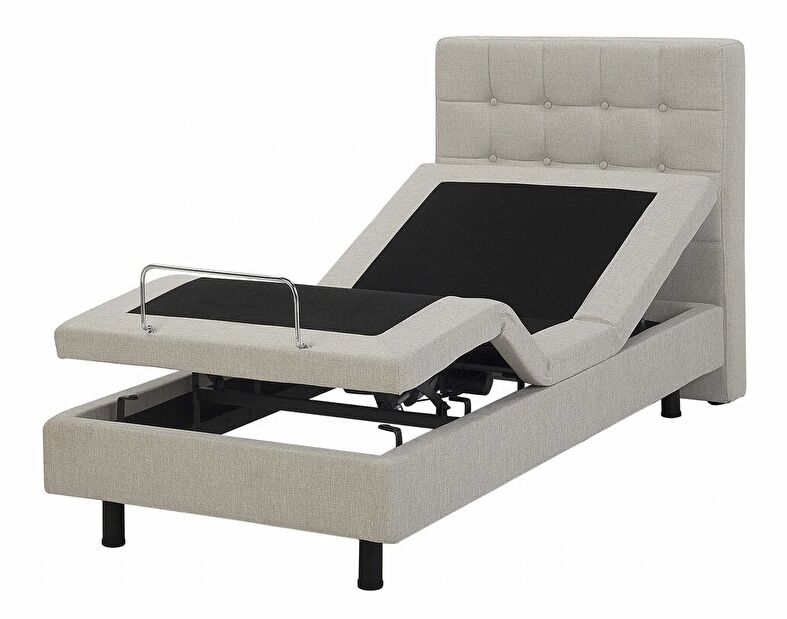 Jednolůžková postel 90 cm DUCHE (béžová)