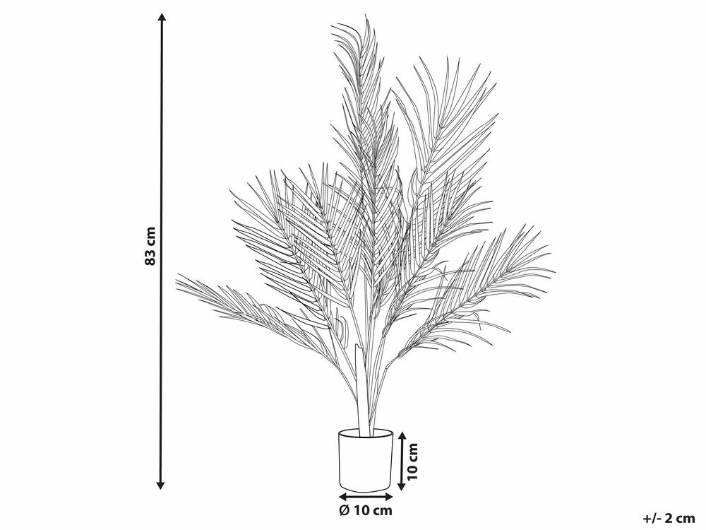 Umělá rostlina v květináči 83 cm Palma (zelená)