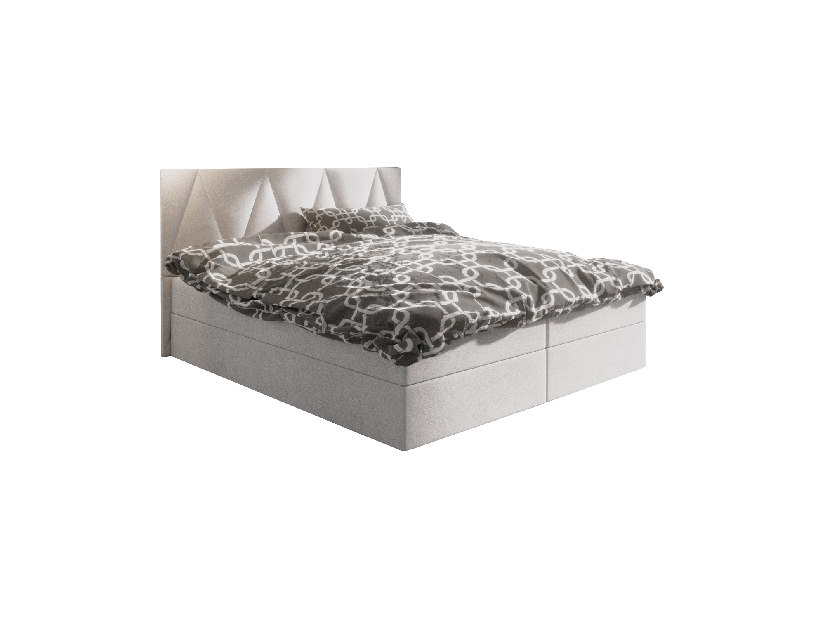 Manželská postel Boxspring 140 cm Fade 3 Comfort (béžová) (s matrací a úložným prostorem)
