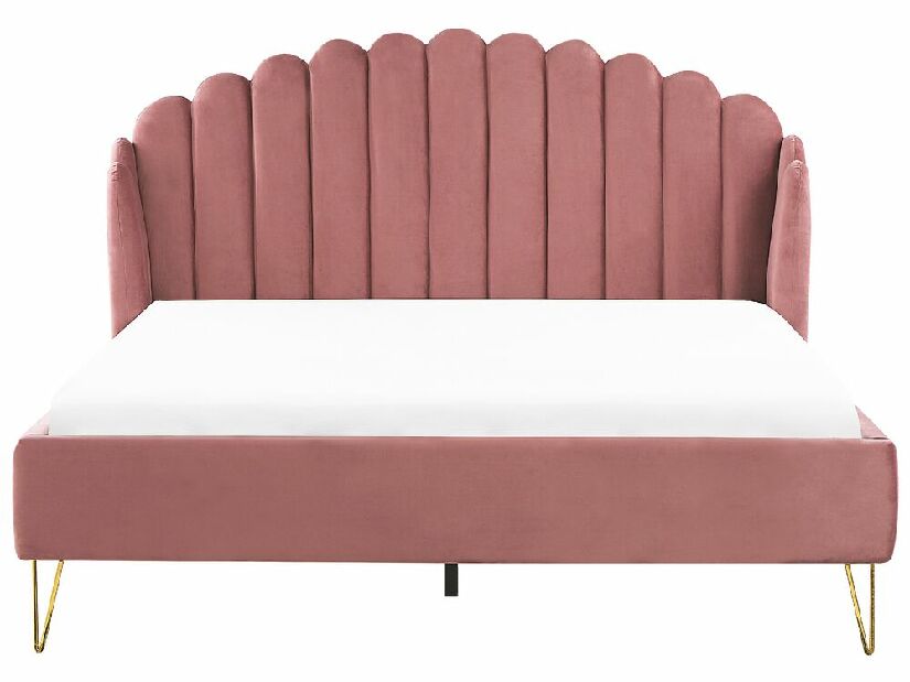 Manželská postel 180 cm Alise (růžová) (s roštem)