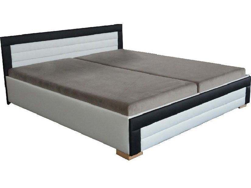 Manželská postel 180 cm Janette (se sendvičovou matrací)