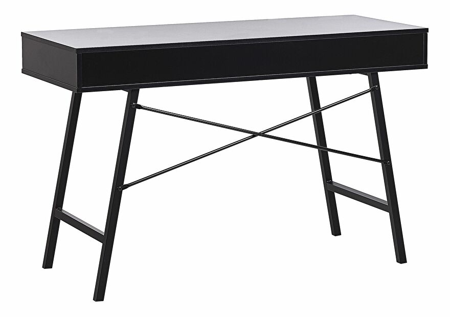 Psací stůl CLARIUM (černá + světlé dřevo)