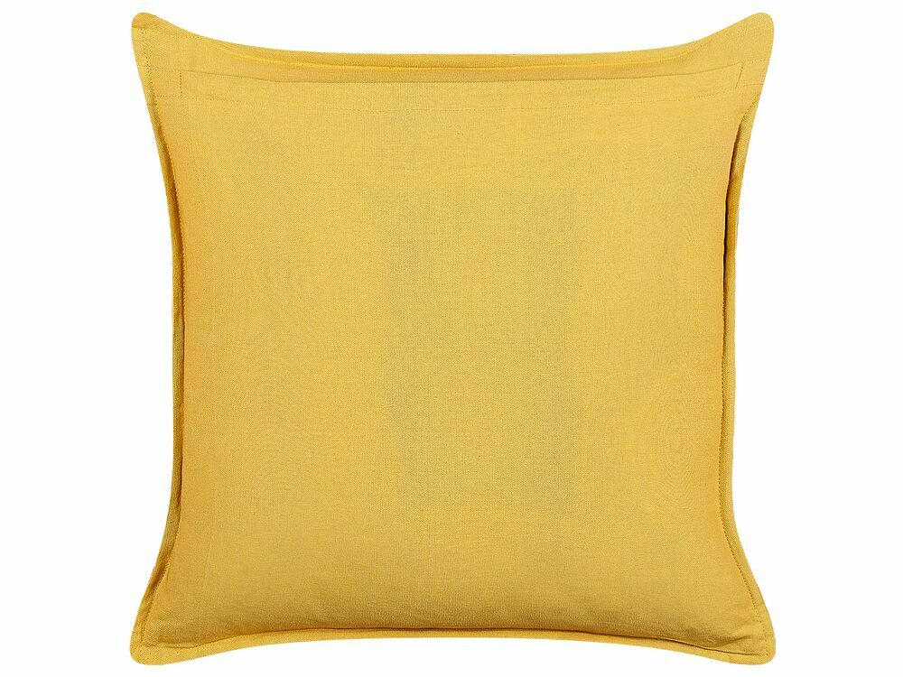 Sada 2 ozdobných polštářů 45 x 45 cm Rapie (žlutá)