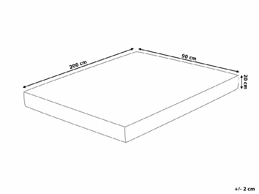 Pěnová matrace 90x200 cm GALLO (tvrdý)