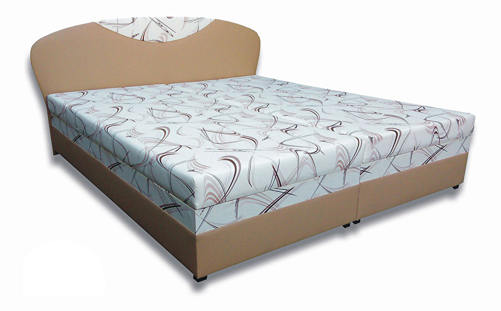 Manželská postel 180 cm Island 3 (s pěnovými matracemi)