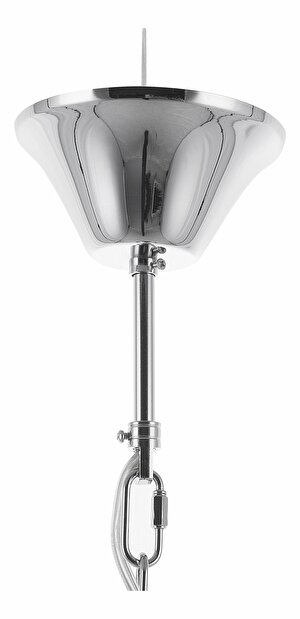 Závěsná lampa Eblo (stříbrná) (se sklem)