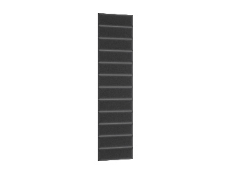 Set 12 čalouněných panelů Quadra 50x240 cm (tmavěšedá)