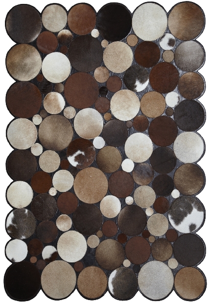 Ručně vyrobený koberec Bakero Sao Paolo Kruhy Tas 1 Brown