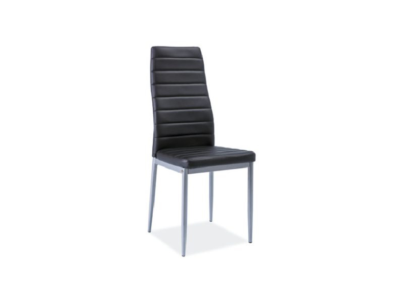 Jídelní židle Harold (černá + hliník)