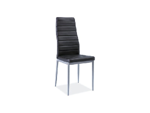 Jídelní židle Harold (černá + hliník)
