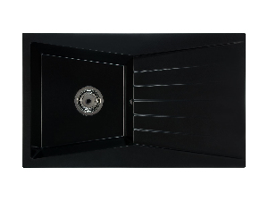 Kuchyňský dřez Ragod (černá) (bez otvoru pro baterii) (P) *výprodej