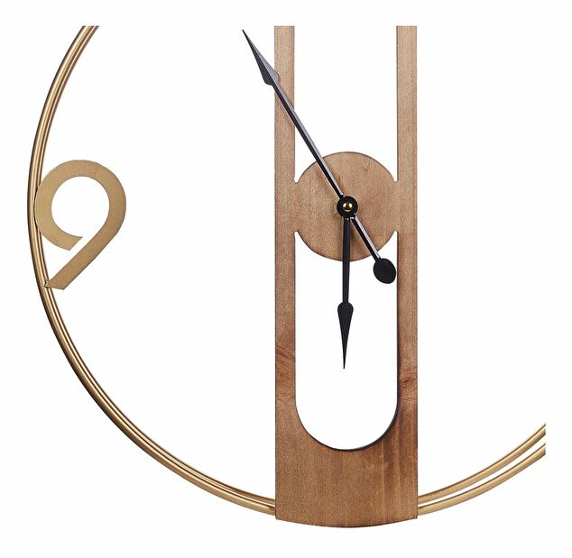 Nástěnné hodiny ø 50 cm Mulza (světlé dřevo)