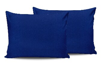 Sada povlečení na polštář (2ks) 50 x 70 cm Darkien (tmavě modrá)
