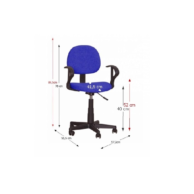 Kancelářská židle Vora 227 modrá