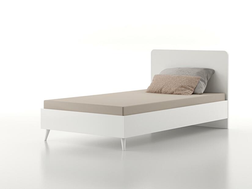 Jednolůžková postel 90 cm Larissa 107 (bílá)