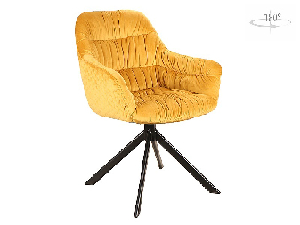 Jídelní židle Ami (žlutá + černá)