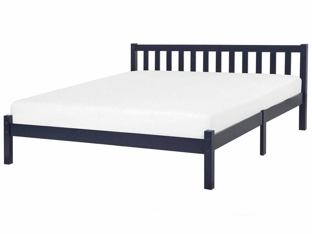 Manželská postel 180 cm FLORIS (s roštem) (modrá)