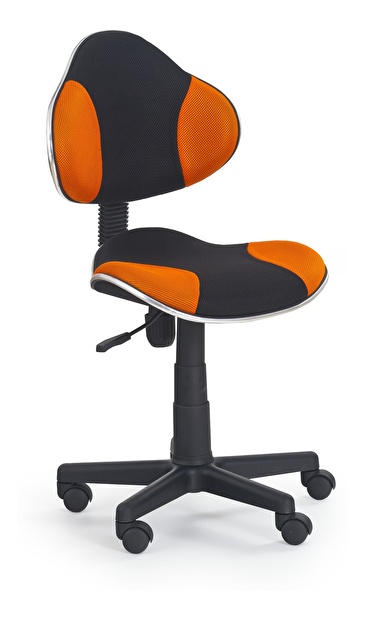 Dětská židle Flash černá + oranžová
