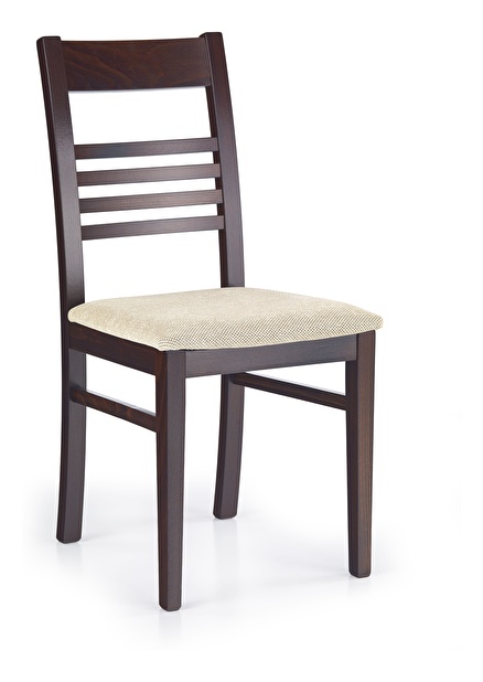 Jídelní židle JULIUSZ Ořech tmavý + Toren beige