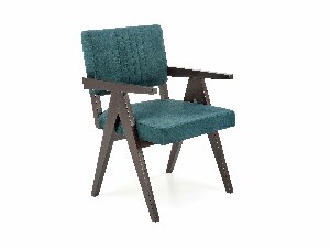 Jídelní židle Meta (tmavě zelená + Monolith 37)