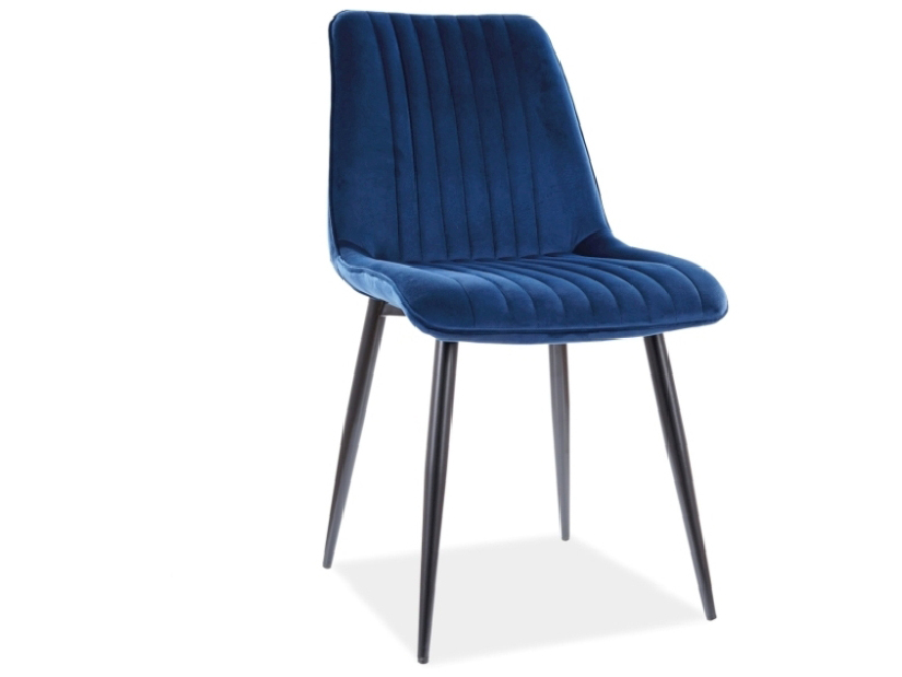 Jídelní židle Kelly (námořnická modrá + černá)