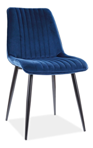 Jídelní židle Kelly (námořnická modrá + černá)