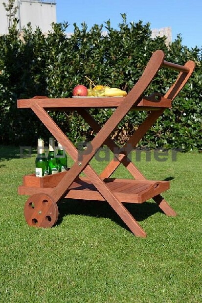 Zahradní servírovací stolek La Rochelle (Meranti)