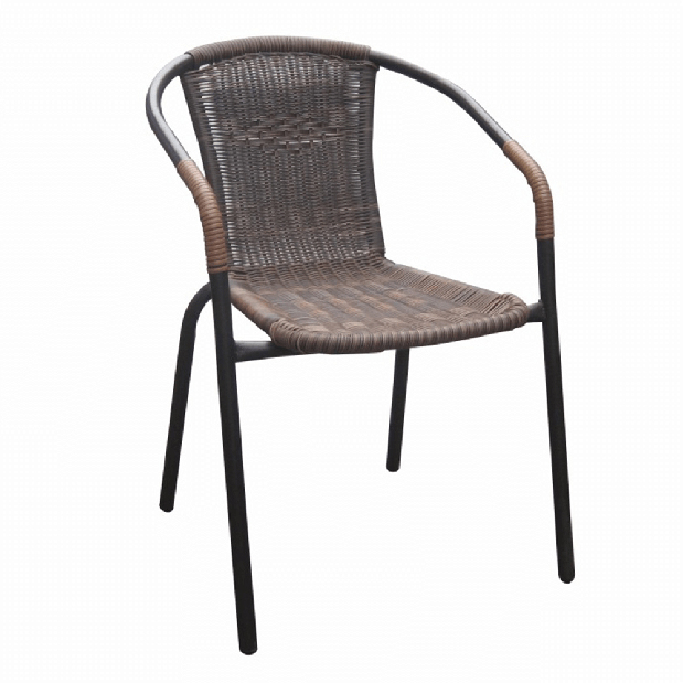 Zahradní židle Durley (hnědá + černá) *výprodej