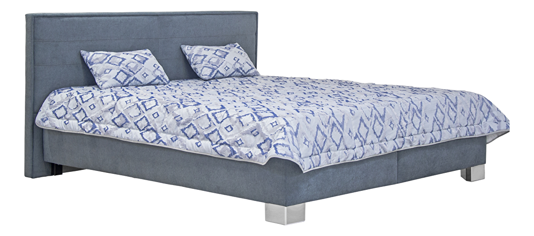 Manželská postel 160 cm Blanář Oliver (šedá) (s rošty a matracemi Ivana)