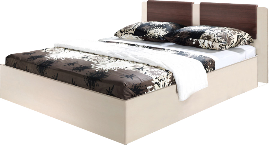 Manželská postel 160 cm Montana MT 31 coimbra+wenge