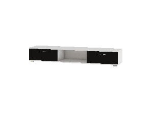 TV stolek Silena (bílá matná + černá matná)