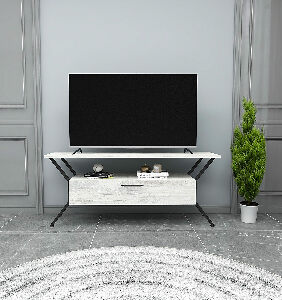 TV stolek/skříňka Tarzan (Sivá + Černá)