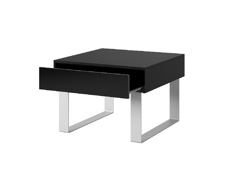 Konferenční stolek Calabria MS (černá matná + lesk černý)