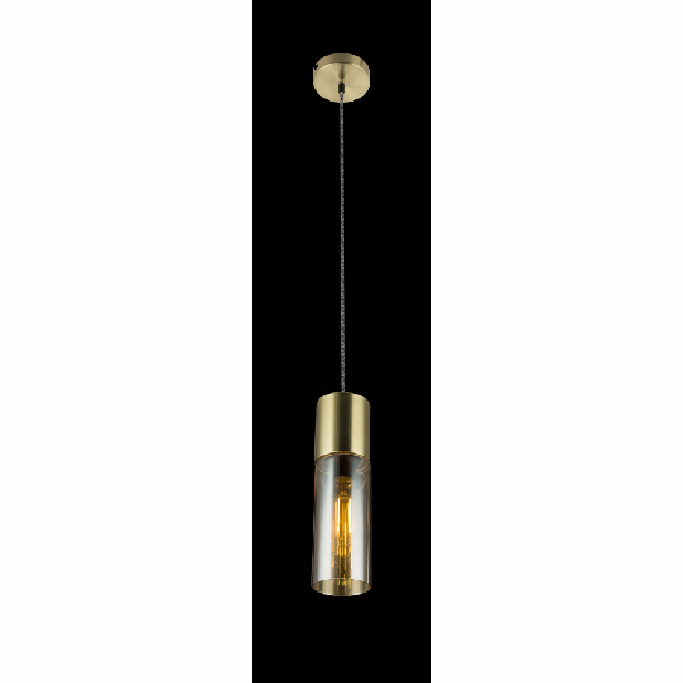 Závěsné svítidlo Annika 21000HM (moderní/designové) (zlatá matná + jantar)