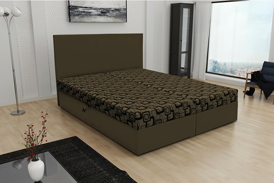 Manželská postel 160 cm Trachalio (s matrací)
